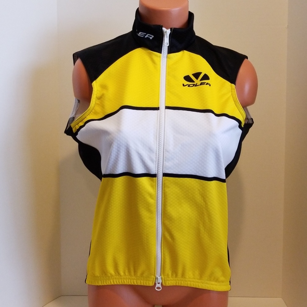 Voler Yellow Black Cycling Jacket Size Small